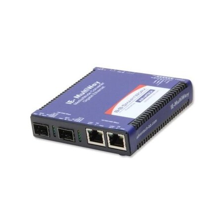 Managed Hardened Media Converter, 1000Mbps, 2xSFP Also Known As IE-Multiway 854-11121; Previously B